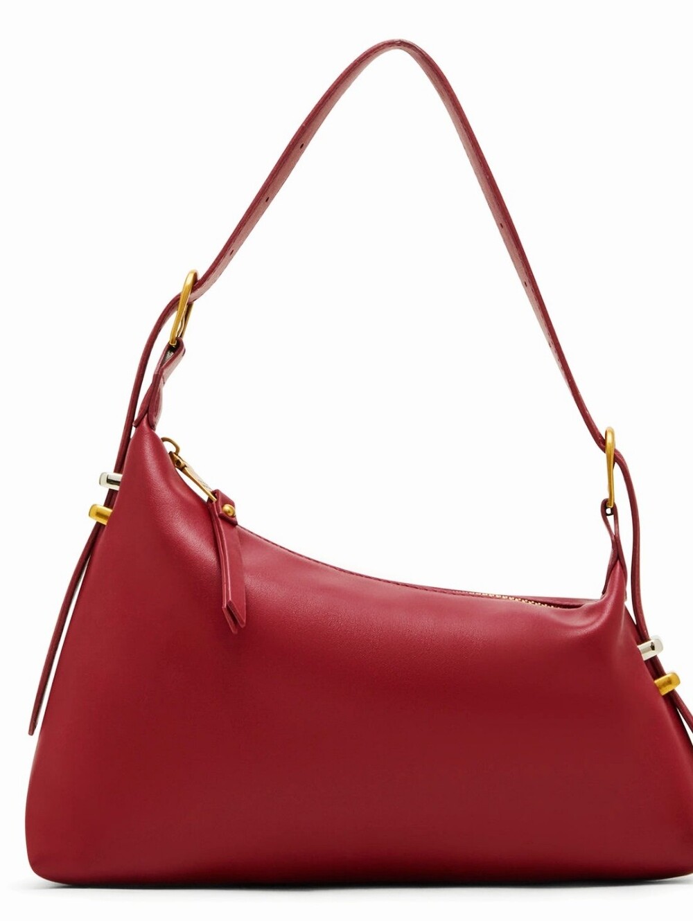 Steve Madden Cherry Red Leather Shoulder Bag